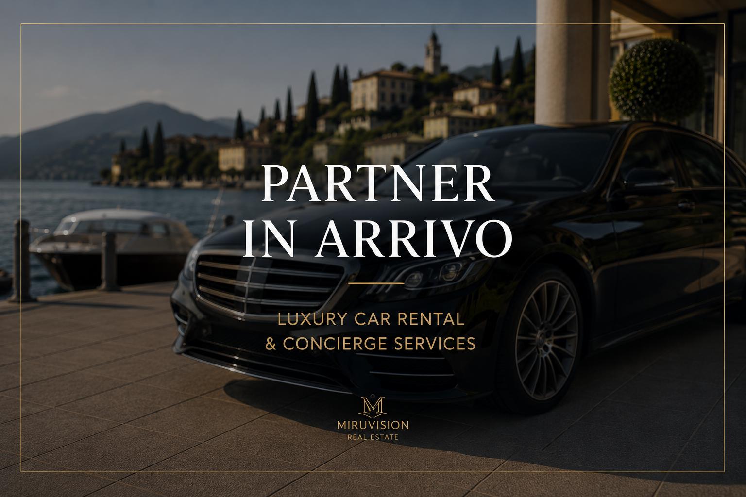Servizio di noleggio auto luxury sul Lago di Garda in collaborazione con MiruVision Real Estate e servizio concierge premium